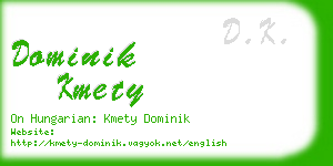 dominik kmety business card